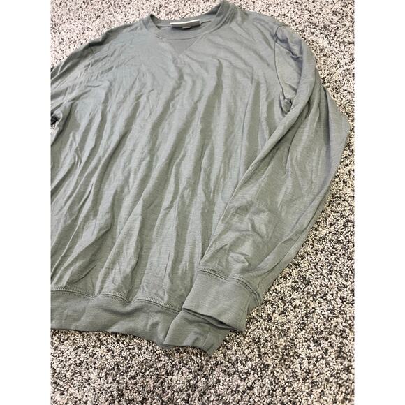 Icebreaker Men's Merino 150 Lon Sleeve Pullover, Small Wool/Nylon Baselayer Blue - Picture 3 of 12